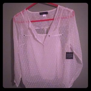 Swiss Dot Blouse by Simply Styled
